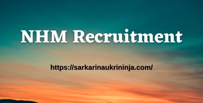 You are currently viewing NHM Recruitment 2023 | Register for NRHM 2700 Community Health Officer Vacancies
