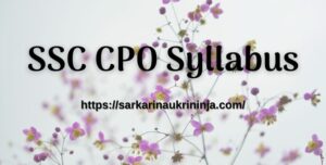 Read more about the article SSC CPO Syllabus 2023 Pdf, ssc.nic.in SI, CAPFs & ASI Paper- II Pattern & Guidelines