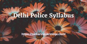 Read more about the article Delhi Police Syllabus 2023: Download Subject Wise Head Constable Exam Syllabus & Pattern