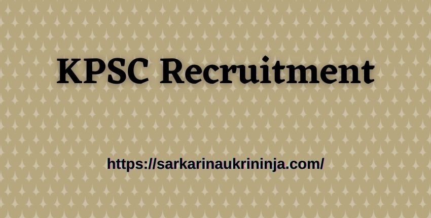 You are currently viewing KPSC Recruitment 2023 – kpsc.kar.nic.in Online Form for FDA & SDA Jobs