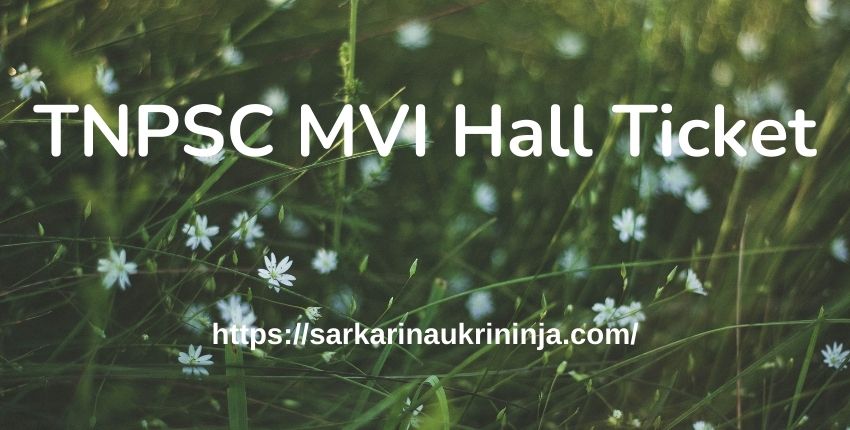 You are currently viewing Download TNPSC MVI Hall Ticket 2023 – Tamil Nadu PSC Motor Vehicle Inspector Admit Card @ tnpsc.gov.in