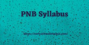 Read more about the article PNB Syllabus 2023 | Get pnbindia.in SM, Manager & Officer Test Pattern & Previous Year Papers