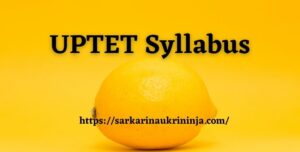 Read more about the article UPTET Syllabus 2023 – Download Uttar Pradesh TET Paper I & II Syllabus, Exam Pattern Hindi Pdf