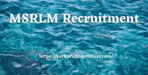 Read more about the article MSRLM Recruitment 2023 : Apply For Maharashtra SRLM Consultant Jobs