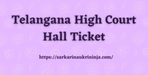 Read more about the article Download Telangana High Court Hall Ticket 2023 For Copyist Exam Hall Tickets