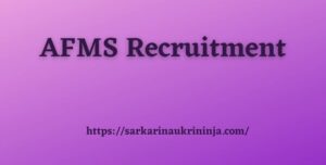 Read more about the article AFMS Recruitment 2023 | Apply Online for various SSC Officers Posts @ amcsscentry.gov.in